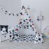 Гирлянда из 8 флажков Black Stars, Арт. vv050140