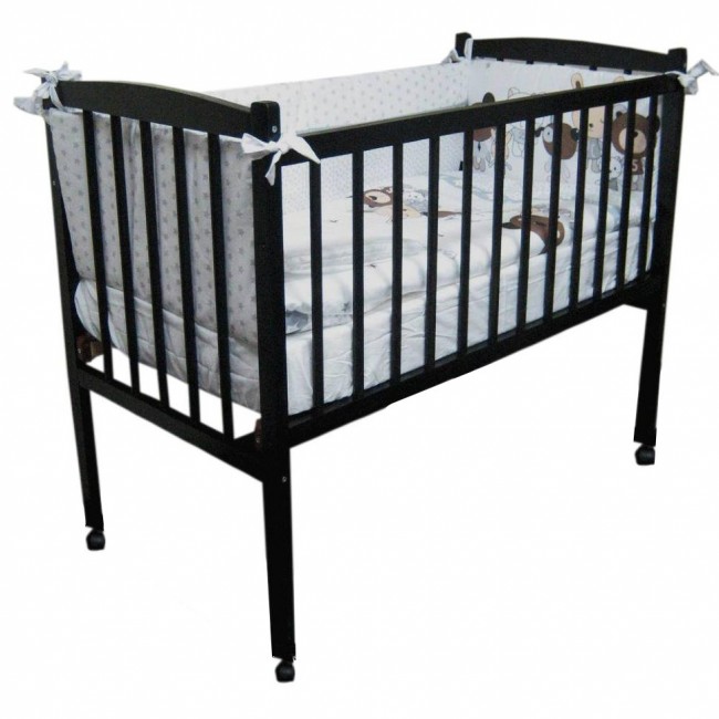 Кроватка MALIKA LOLA Small Box колесо без ящика венге Кроватка MALIKA LOLA Small Box колесо без ящика венге
