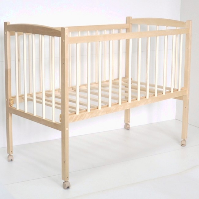 Кроватка MALIKA LOLA Small Box колесо без ящика натуральный Кроватка MALIKA LOLA Small Box колесо без ящика натуральный