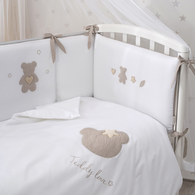 Комплект TEDDY LOVE 6 предметов песочный Комплект TEDDY LOVE 6 предметов песочный