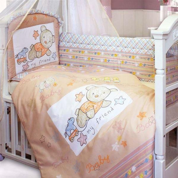 Комплект постельного белья "Zoo Bear" бежевый, арт. 2053 Комплект постельного белья "Zoo Bear" бежевый, арт. 2053