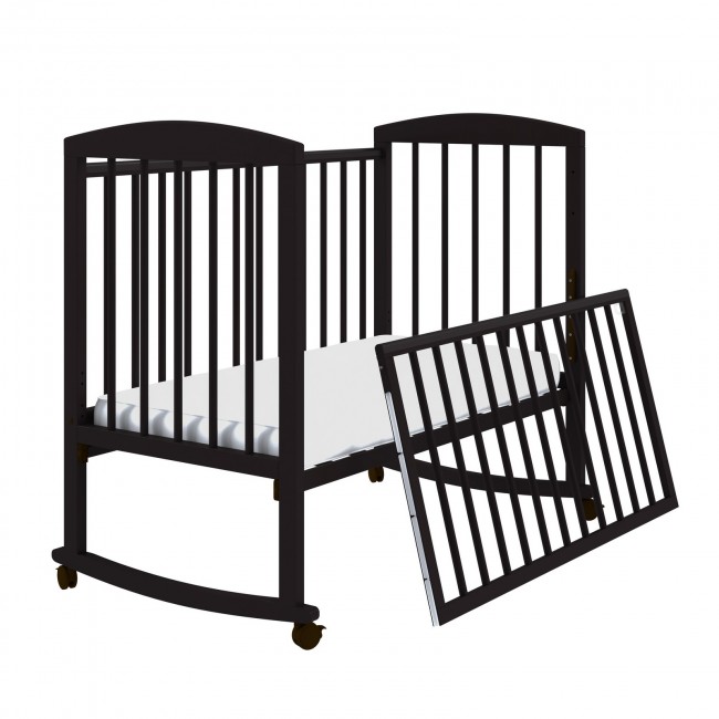 Кроватка LILU-2 колесо-качалка венге Кроватка LILU-2 колесо-качалка венге