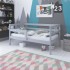 Кроватка подростковая MALIKA FREYA 160х80 см. серый
